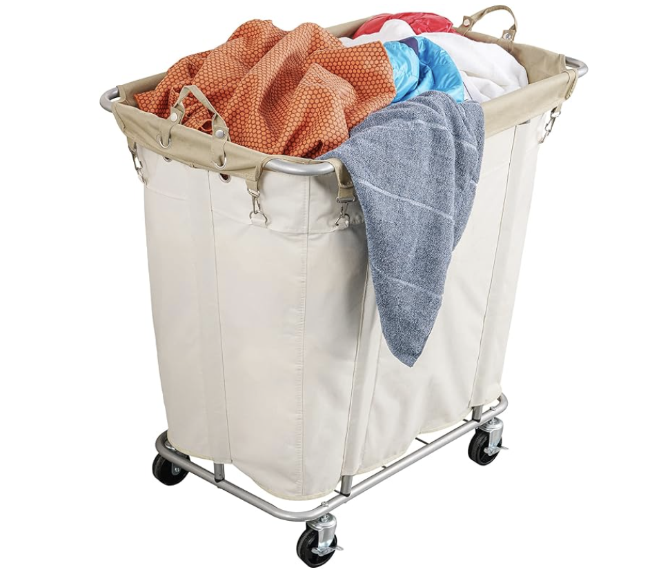 PLKOW 320L Rolling Laundry Cart  Commerical/Home Use